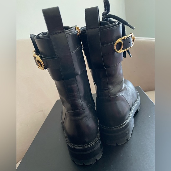 Black Versace Combat Boot - Picture 8 of 13